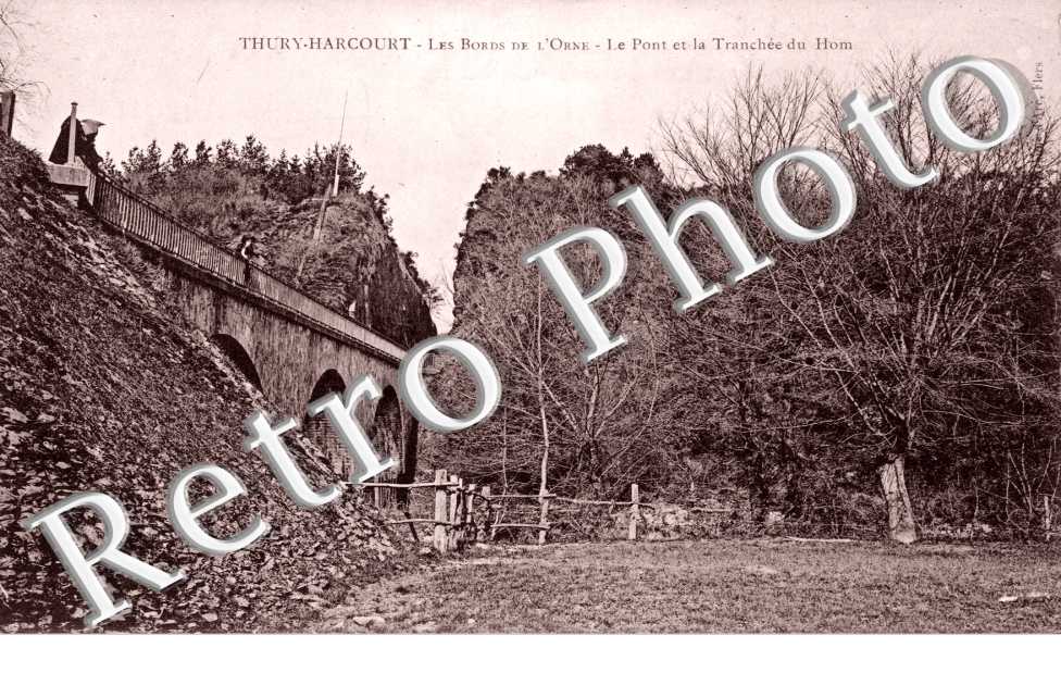 Les bords de l&#039;Orne - pont et la tranchee du Home