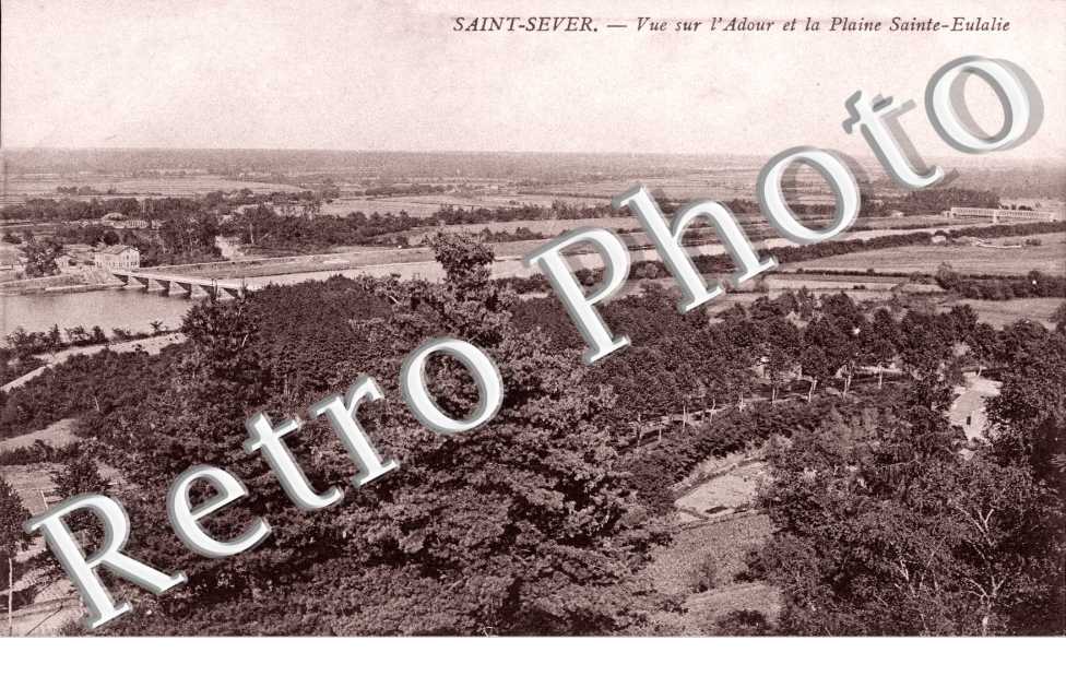 Vue sur l&#039;Adour et la plaine Sainte-Eulalie