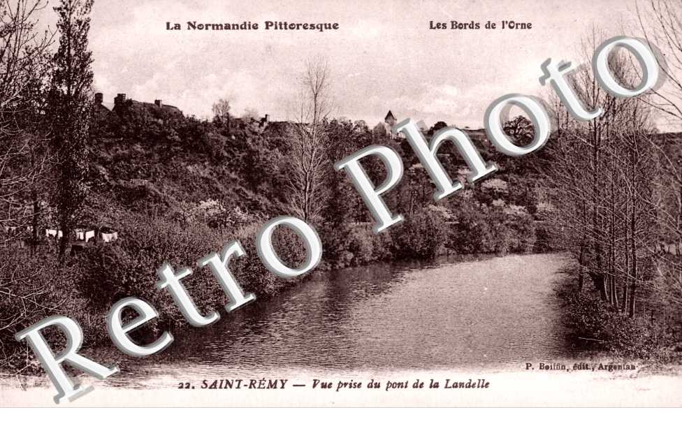 Vue prise du pont de la Landelle