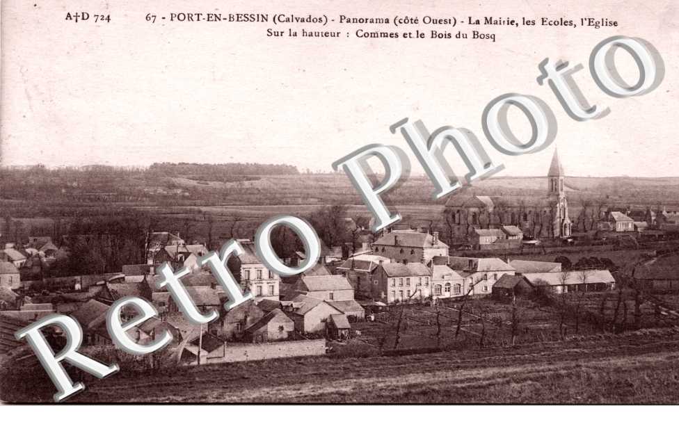 Panorama, La Mairie, les Ecoles, l&#039;Eglise