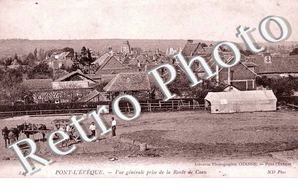 vue generale de la prise de la route de Caen