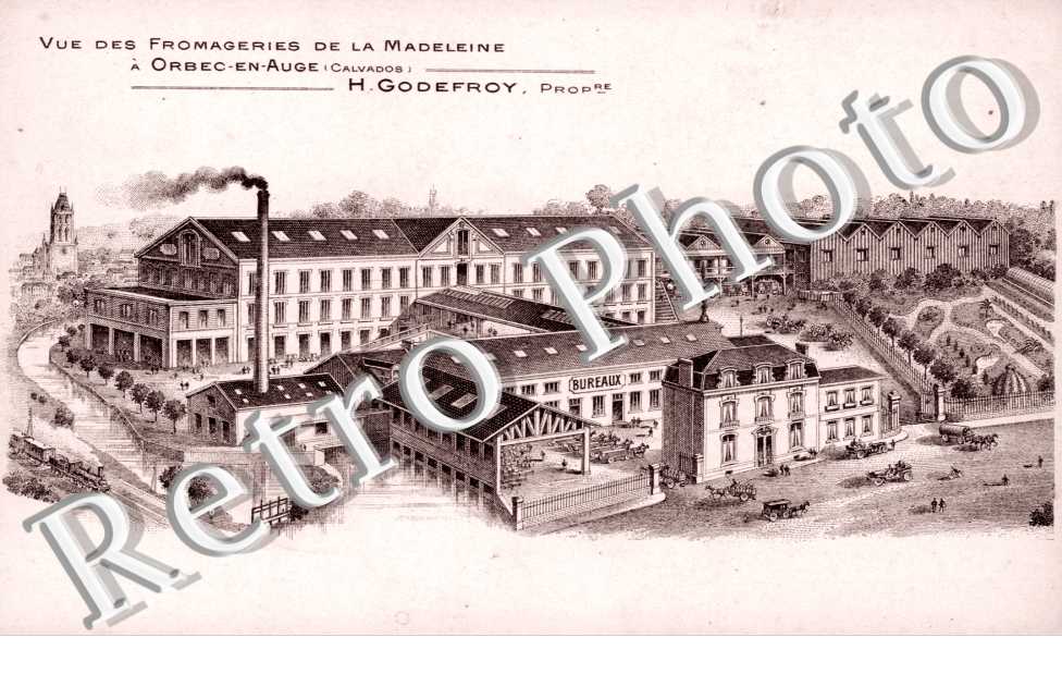 Vue des fromageries de la madeleine - H. godefroy proprietaire