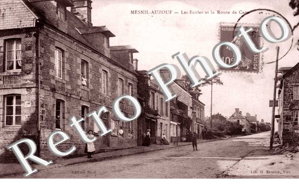 les ecoles et la route de Caen