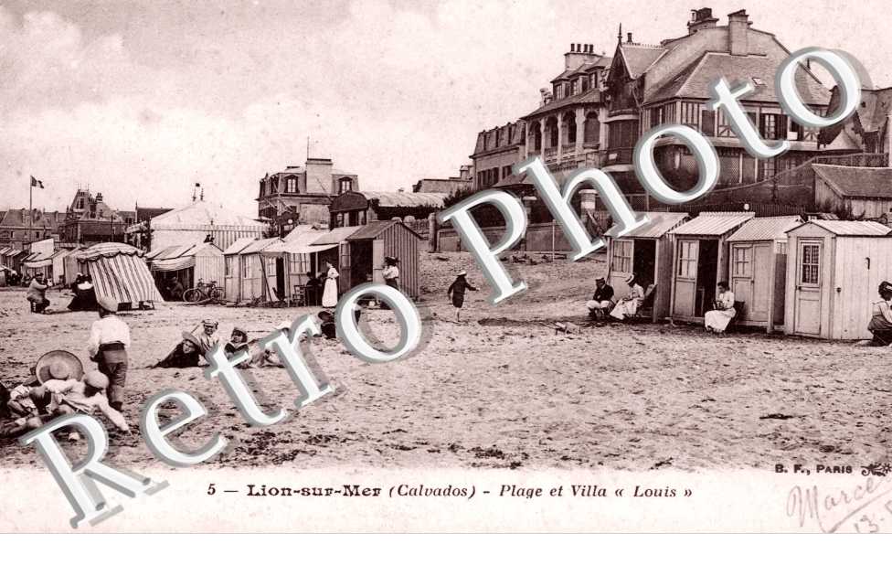 Lion-sur-Mer, Plage et Villa "Louis"