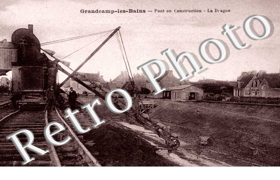 Pont en construction - la drague