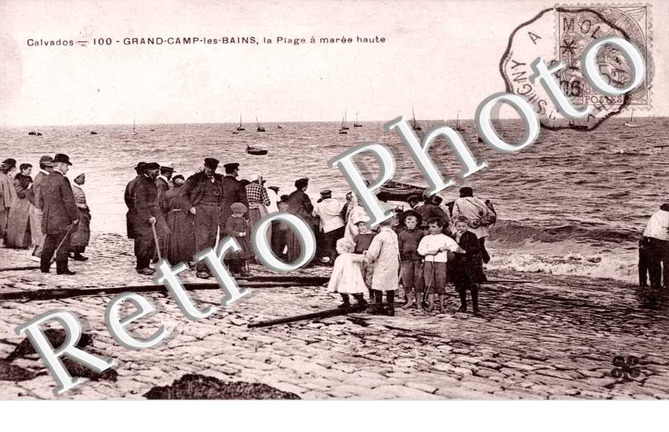 la Plage a maree haute
