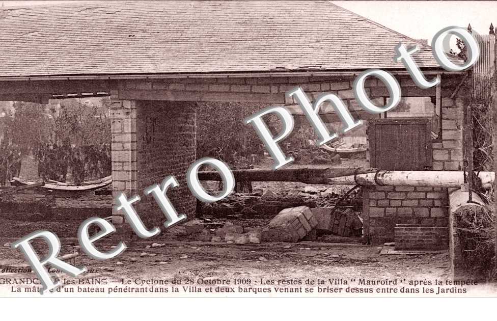 le cyclone du 28 octobre 1909 les restes de la Villa Mauroird