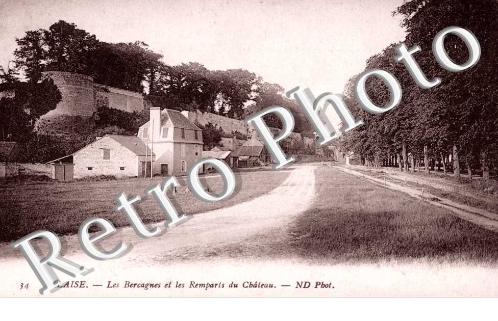 les Bercagnes et les remparts du chateau