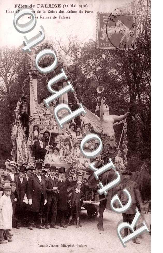 char allegorique de la reine des reines de Paris et des reines de Falaise