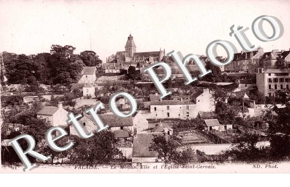 le moulin Elie et l&#039;eglise Saint Gervais