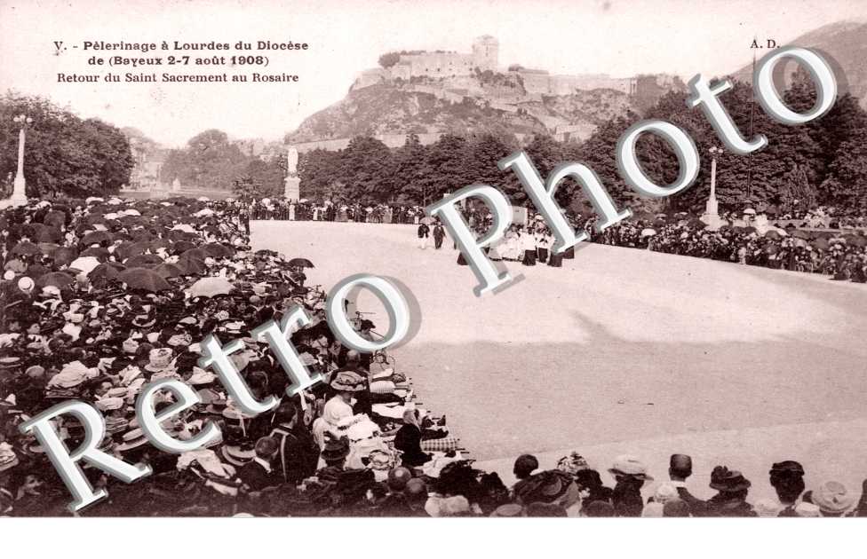 pelerinage a Lourdes du diocese de Bayeux 2-7 aout 1908