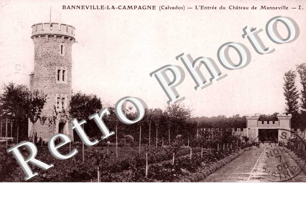 l&#039;entree du chateau de Manneville