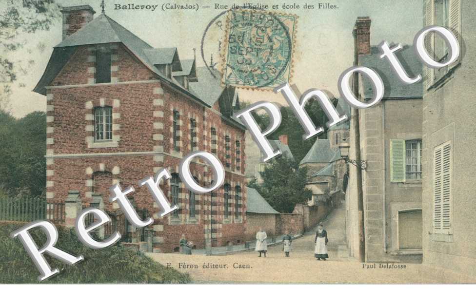 rue de l&#039;eglise et ecole des filles