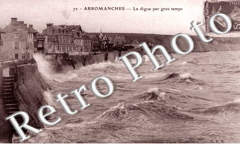 La digue par gros temps