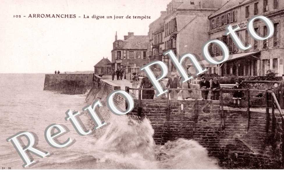 La digue un jour de tempete