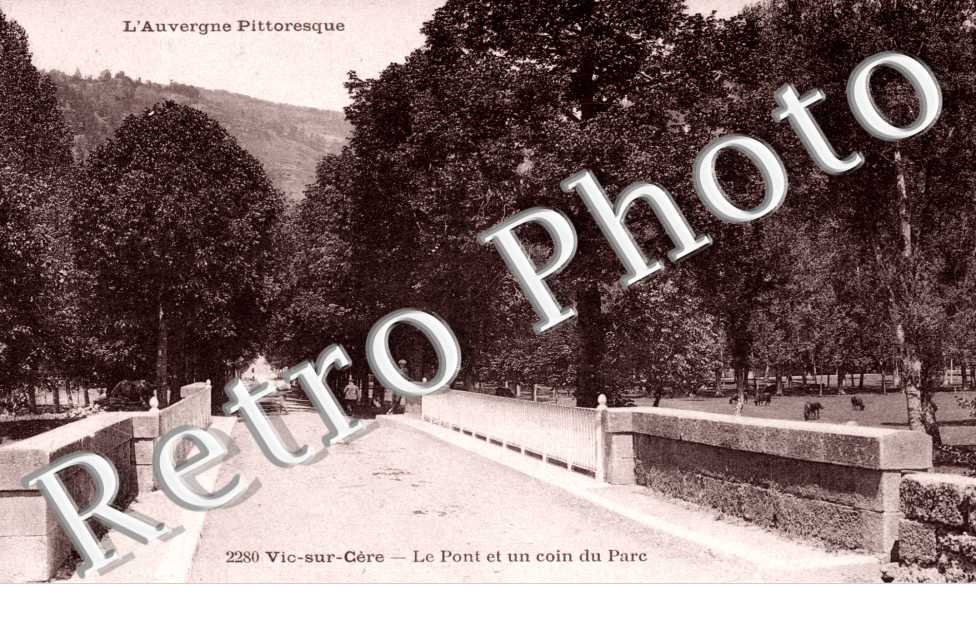 le pont et un coin du parc
