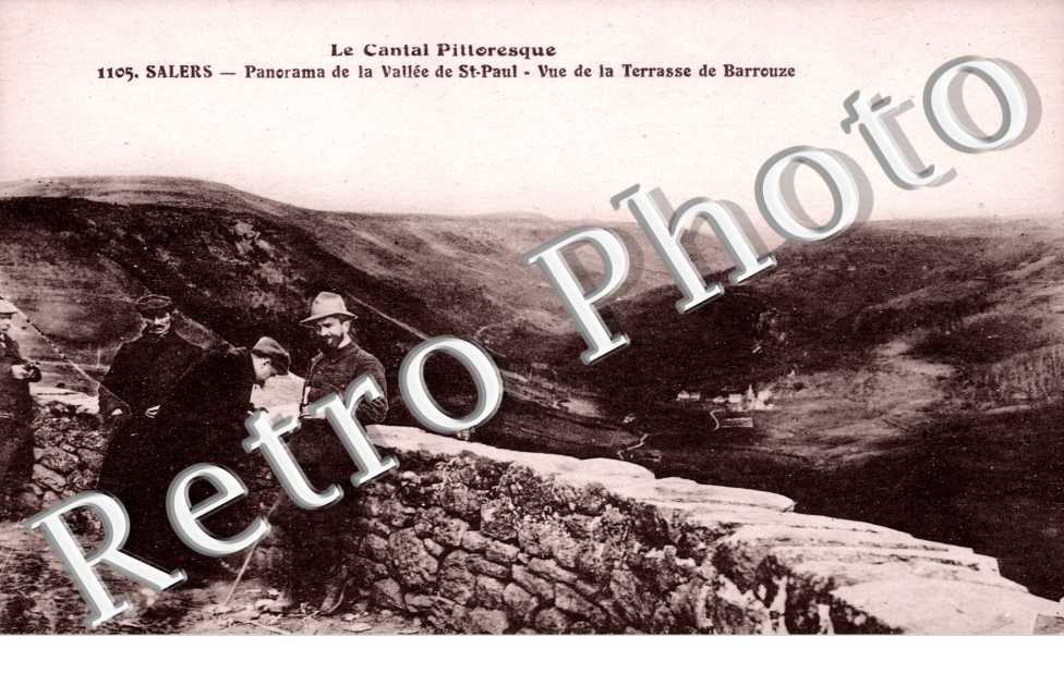 panorama de la vallee de st paul, vue de la terrasse de barrouze