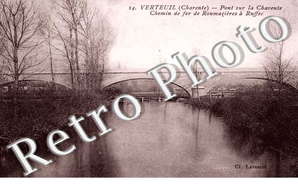 Pont sur la Charente, Chemin de Fer