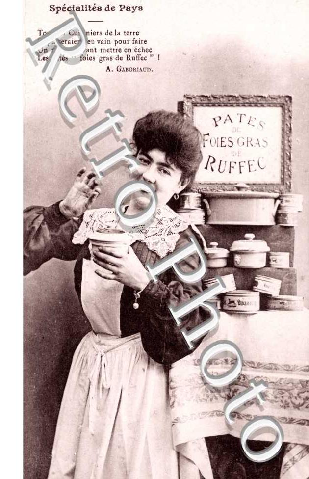 Carte publicitaire "Pates de Foies Gras de Ruffec"