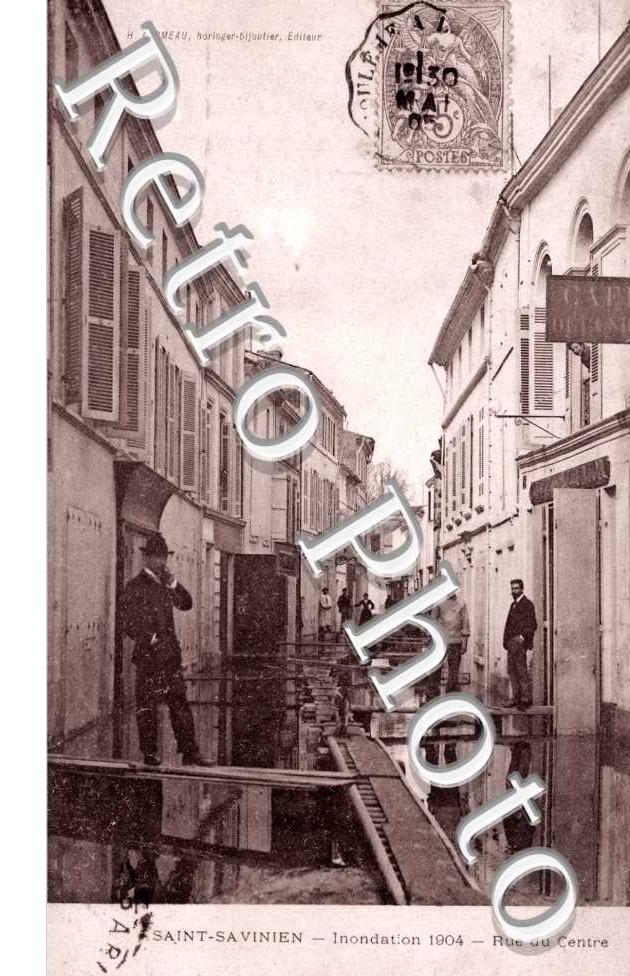 inondation 1904, rue du Centre