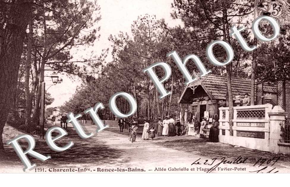 Allee Gabrielle et magasin Favier-Potet