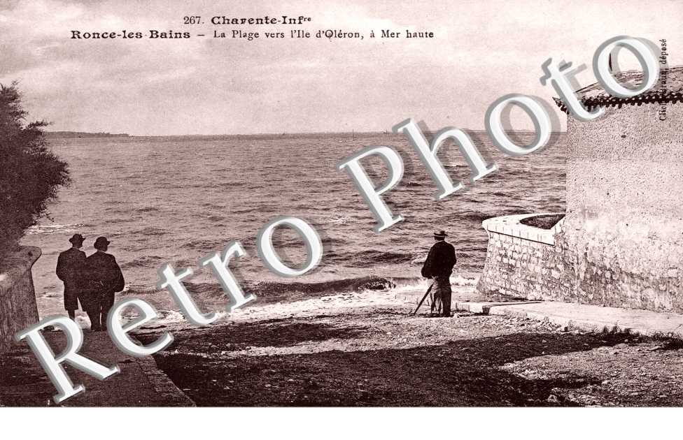 La Plage vers l'Ile d'Oléron, à mer haute