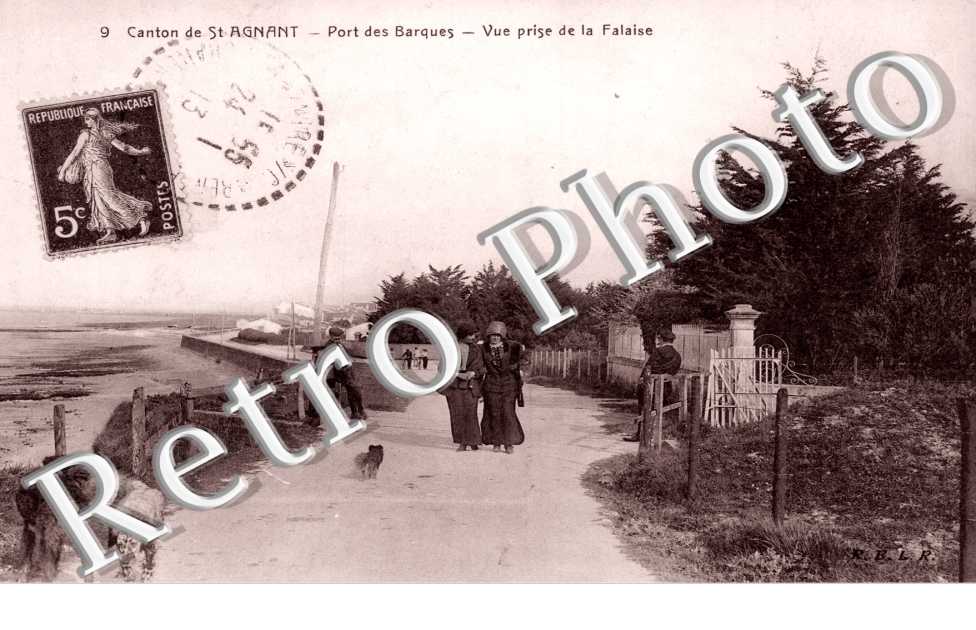 canton de saint agnant - vue prise de la falaise