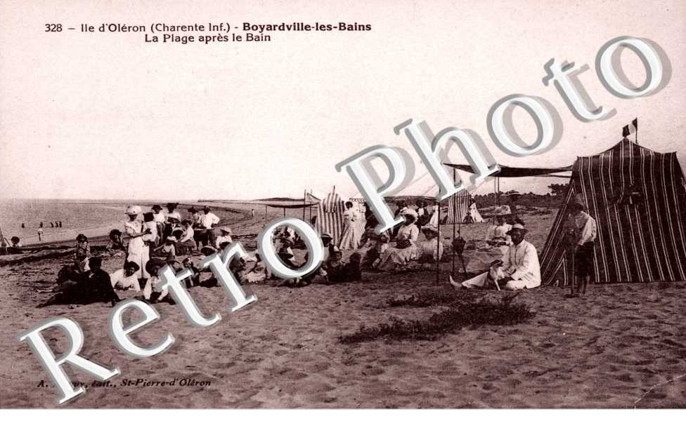 la plage apres le bain