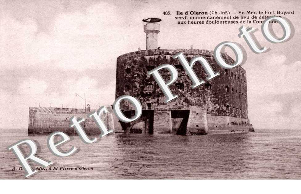 Le Fort Boyard servit momentanement de lieu de detention aux heures douloureuses de la Commune