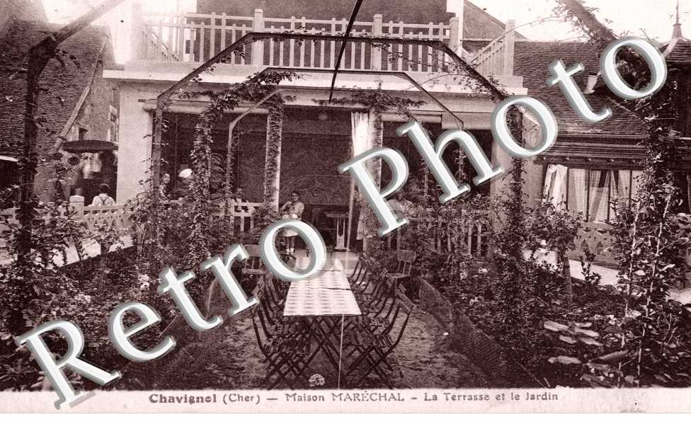 chavignol, maison marechal, la terrasse et le jardin