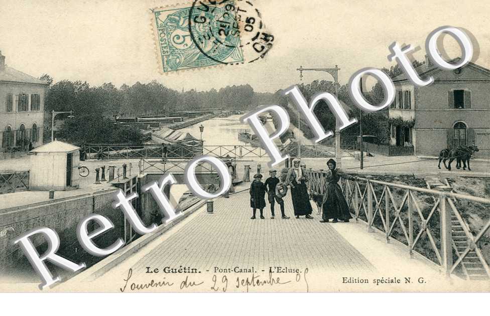 Pont-Canal, l&#039;Ecluse, le Guetin