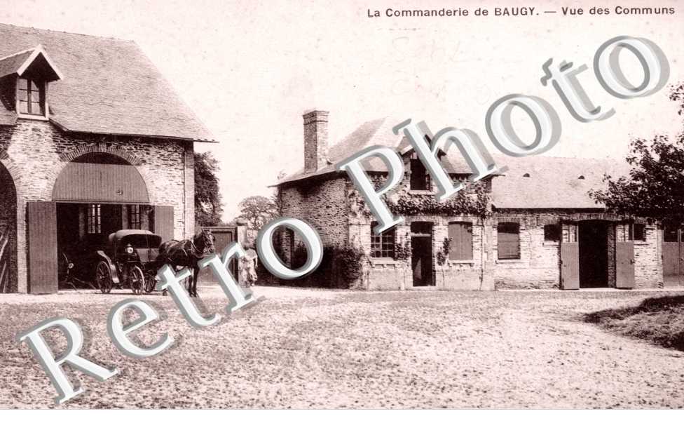 la commanderie de Baugy - vue des communs