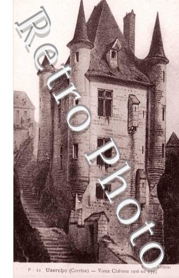 Vieux Chateau Rase en 1793 - Gravure