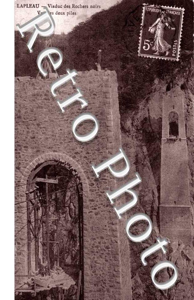 viaduc des rochers noirs - Vue des deux piles