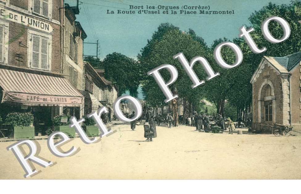 la route d'ussel et la place marmontel