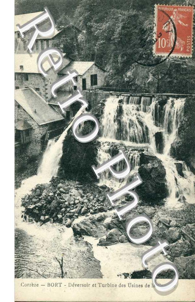 Deversoir et Turbine des Usines de la Cascade