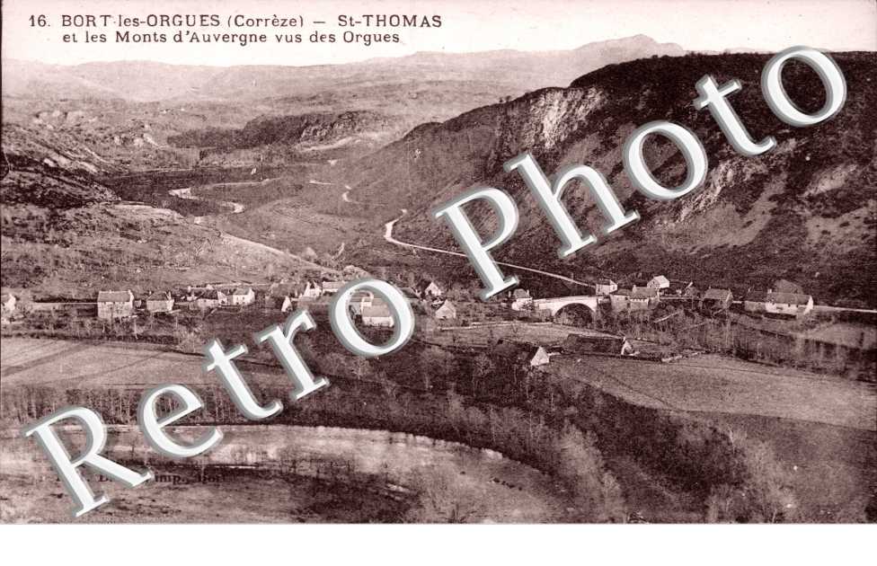 saint thomas et les monts d'auvergne vus des orgues