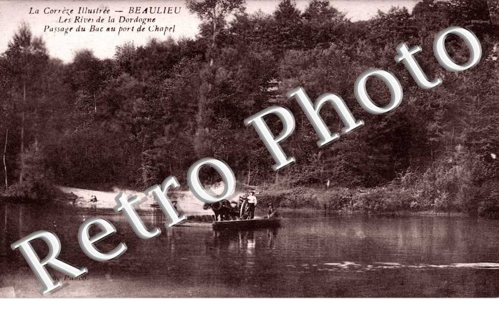 les Rives de la Dordogne - Passage du bac au port de Chapel