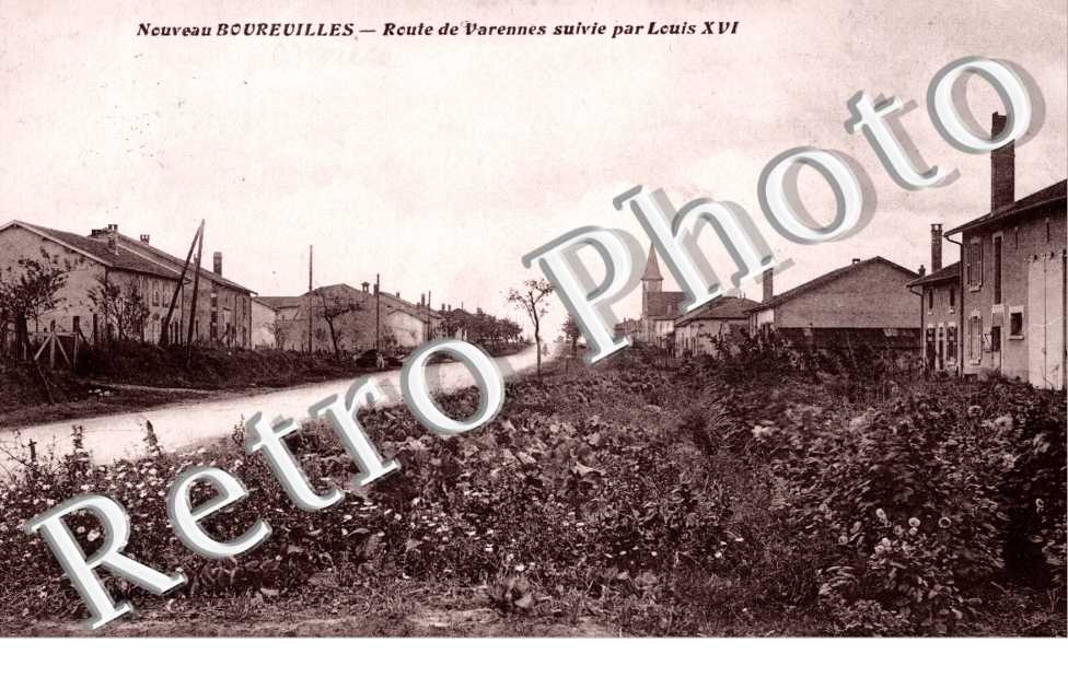 Route de Varennes suivie par Louis XVI