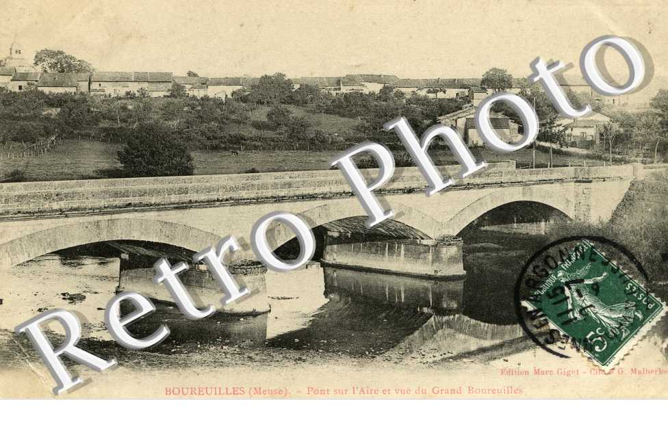 Vue du grand Boureuilles - pont sur l'Aire