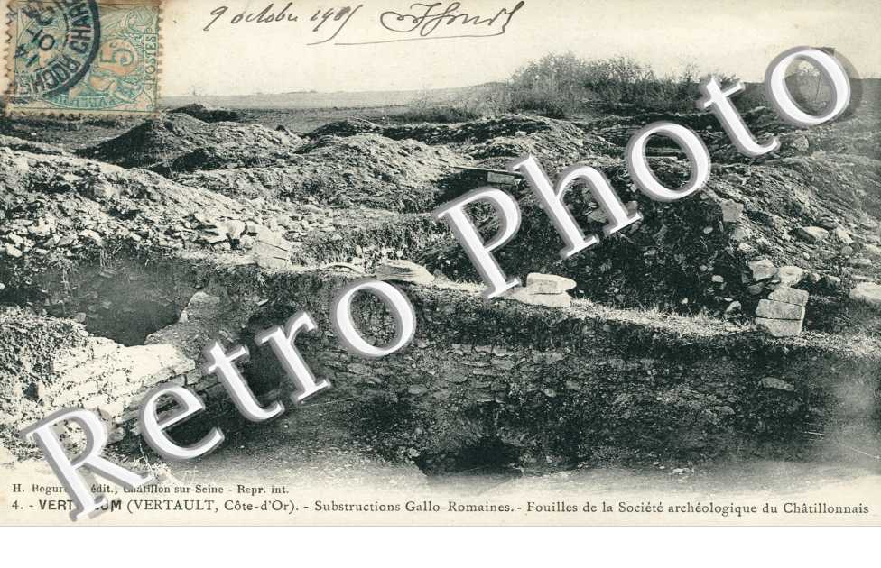 Vertillum, Substructions Gallo-Romaines, Fouilles de la Societe archeologique du Chatillonnais
