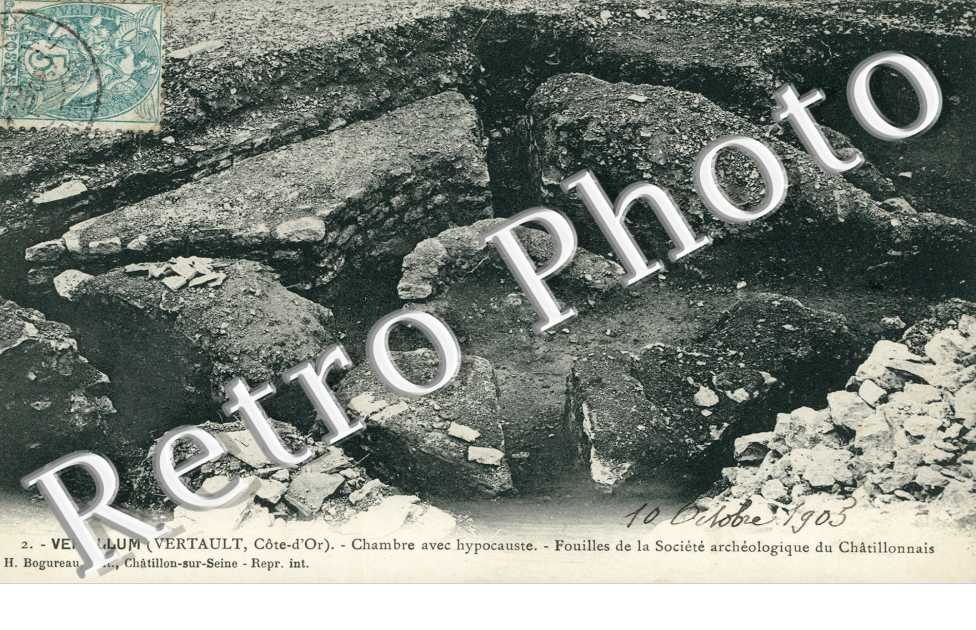 Chambre avec hypocauste, Fouilles de la Societe archeologique du Chatillonnais