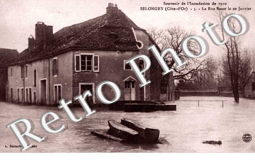 la rue basse le 20 janvier - souvenir de l'inondation de 1910