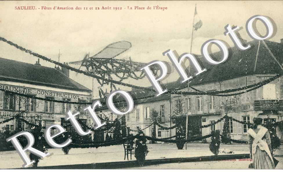 Fete d'aviation - la place de l'Etape 11-08-1912
