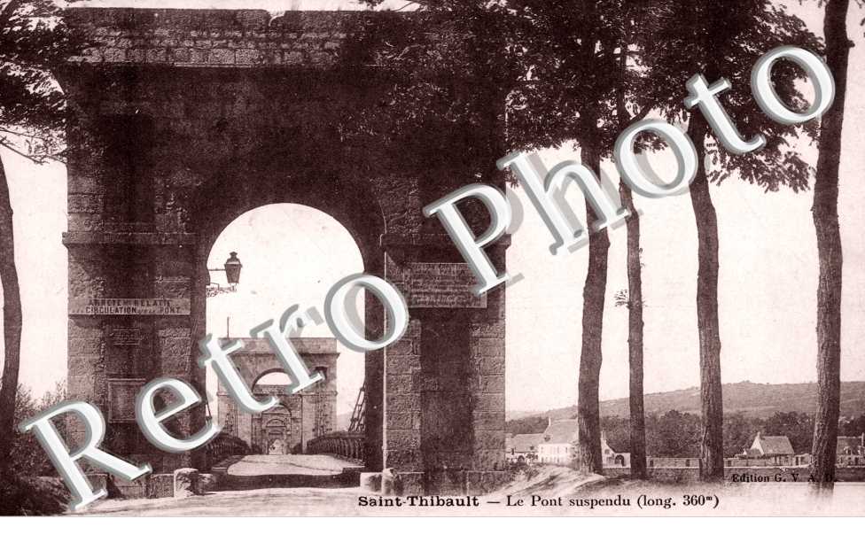 Saint-Thibault - Le Pont suspendu