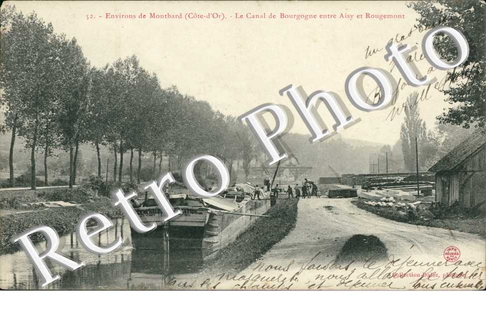 le canal de bourgogne entre aisy et rougemont