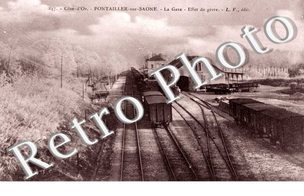 la gare - effet de givre