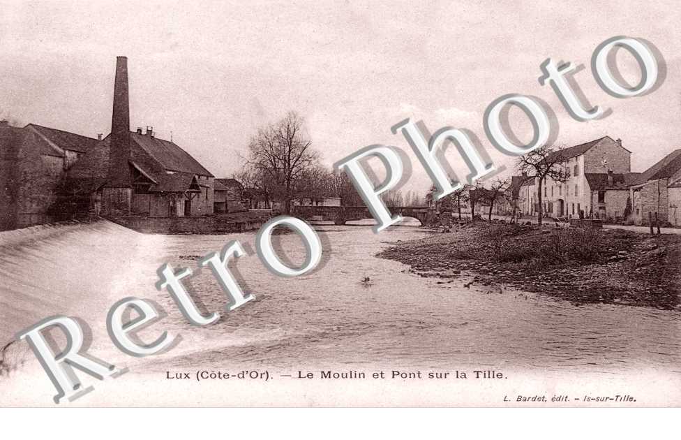 Le moulin et pont sur la Tille
