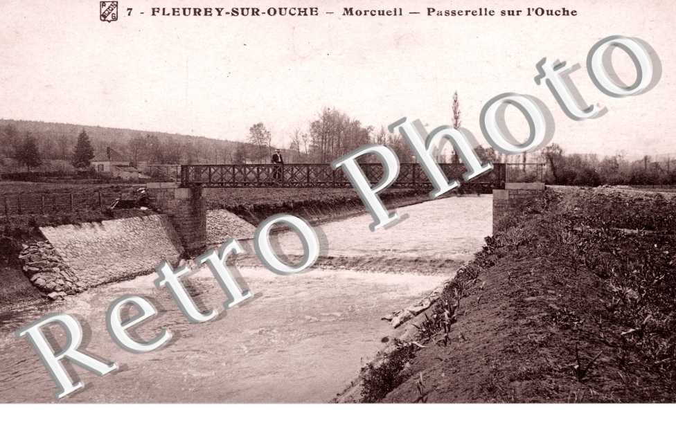 Morcueil  Passerelle sur l&#039;Ouche