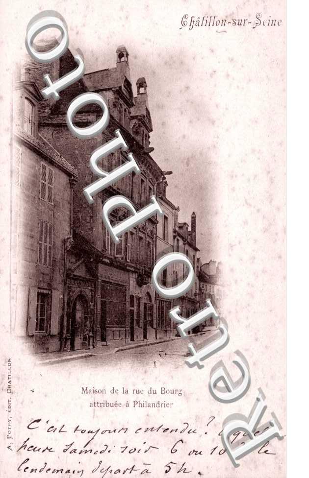 Maison de la Rue du Bourg attribuee a Philandrier